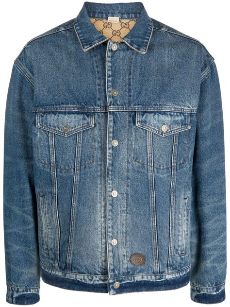 gucci jeans jacket|farfetch gucci denim jacket.